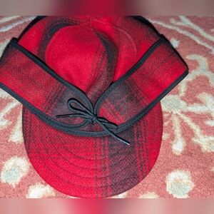Stormy Kromer Red Black Classic Winter Hat 7 1/2 🆕 Guaranteed For Life!